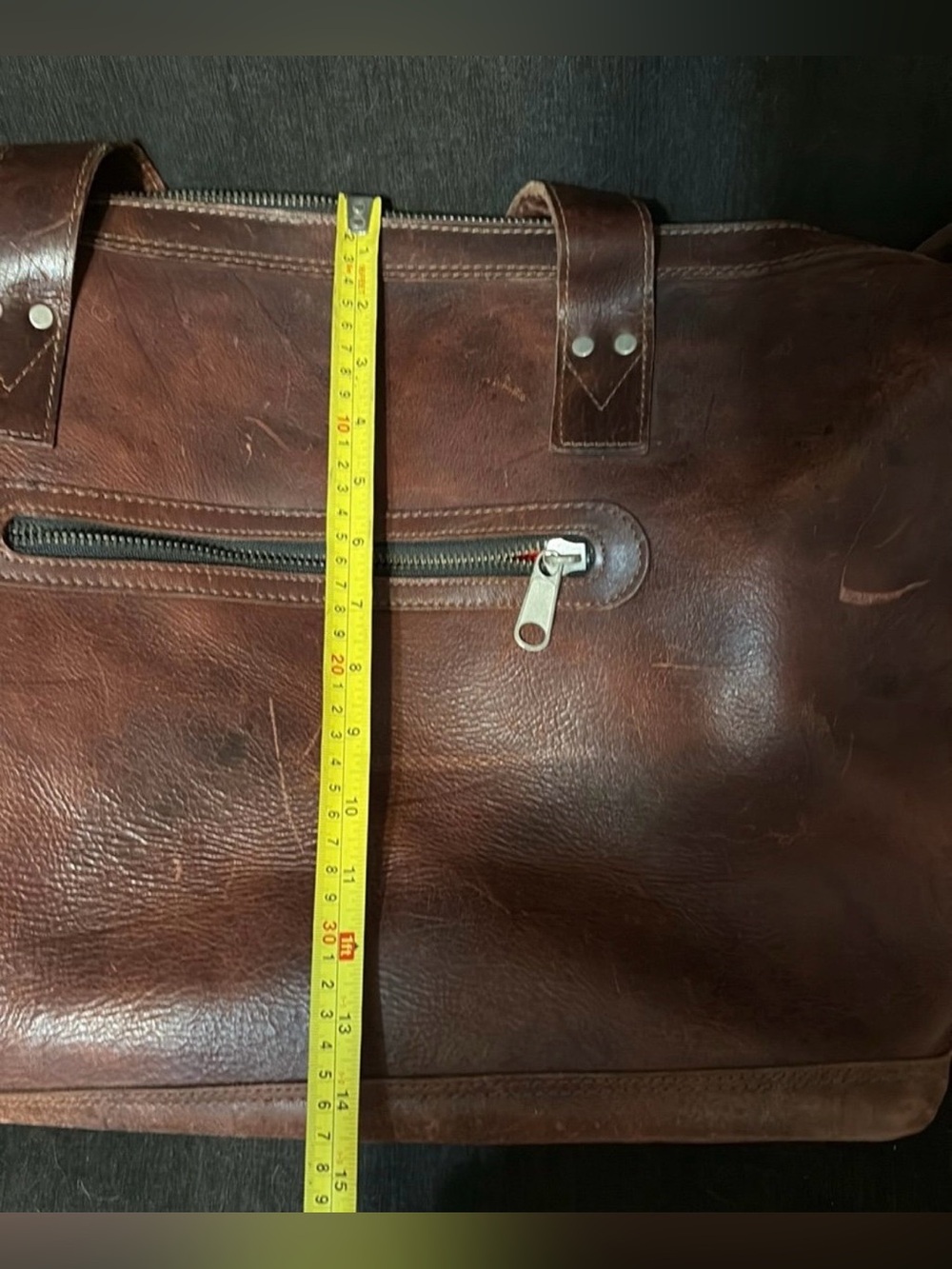 Nena & Co x Rocky Barnes Aztec Print Brown Leather Weekender Bag - Picture 14 of 14